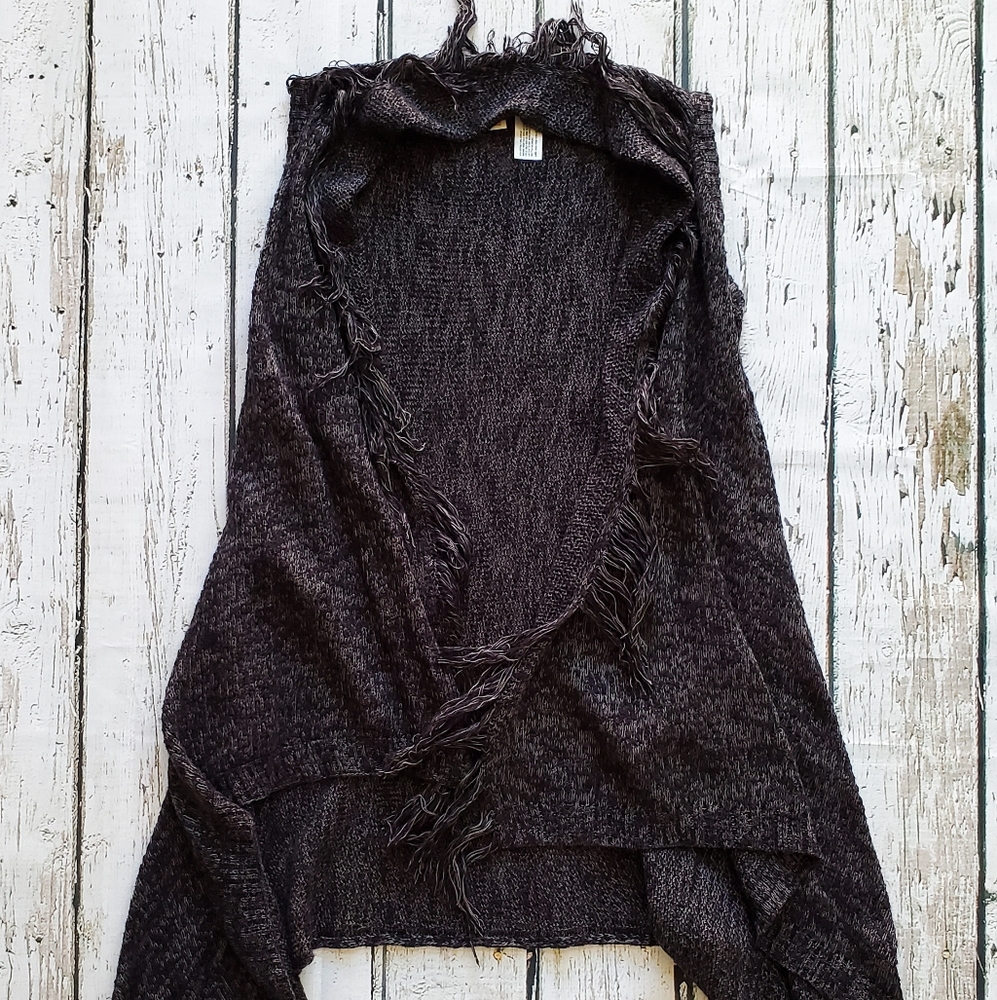 Dark gray poncho